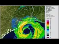 A radar loop of Hurricane Ike hitting the Houston Texas Metro Area
