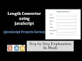 Length Converter JavaScript project measurement Converter JavaScript projects for beginners