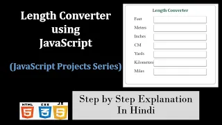 Length Converter JavaScript project measurement Converter JavaScript projects for beginners