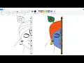 How to draw Shri Krishna in Ms Paint Krishna Art Drawing Krishna Janmashtami Drawing