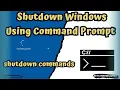 Shutdown Commands Via Command Line Commands you must know