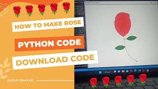 Draw Roj Flower By Using Python Code Make Roj By using Python Roj python code Download