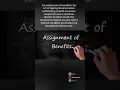 Assignment of benefits agreement AOB