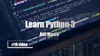 16th Python Tuples and Built in Tuple Methods using Jupyter notebook by Atif Masih