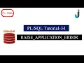 Oracle PLSQL Tutorial 34 - RAISE