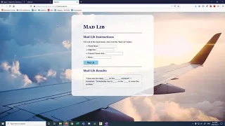 Mad Lib Code Along CSS