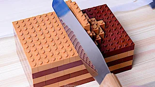 Download Lego Chocolate Cake - Lego In Real Life 10 / Stop Motion Cooking \u0026 ASMR MP3