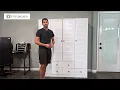 Large Wardrobe Closet Armoire Bedroom Storage Cabinet Review FUFU GAGA