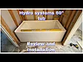 Installing a HYDRO SYSTEMS 60 Alcove tub with apron