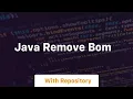 java remove bom