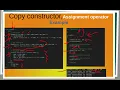 Arabic copy constructor assignment operator the rule of three in C