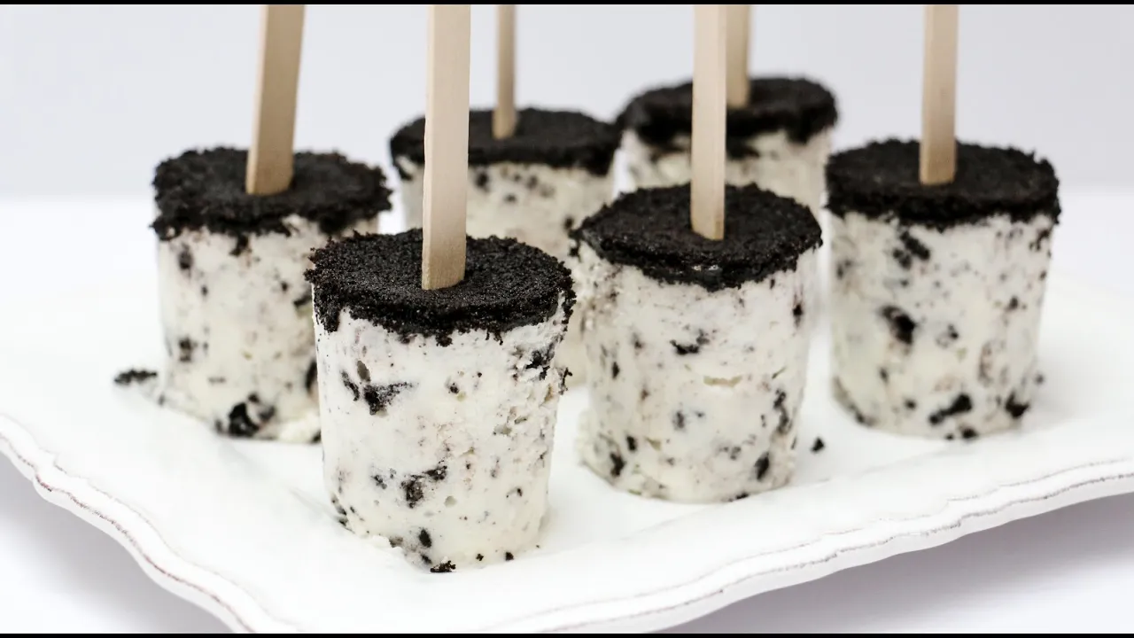 COOKIES AND CREAM POPSICLES OREO ICE CREAM HOW TO 오오 &#; 키 아이스 캔디