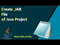 How to Create Jar File of Java Project Netbeans Eclipse in hindi