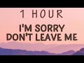 Download Lagu [1 HOUR 🕐 ] SLANDER - I'm sorry don't leave me I want you here with me (Lyrics)  Love Is Gone