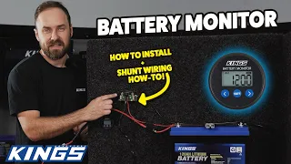 How to install wire up and program a Kings Battery Monitor Shunt