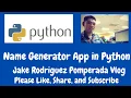 Name Generator App in Python