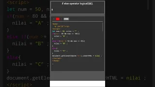 Condition if else operator And Javascript