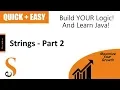 Java String Class Methods substring Method compareTo Method