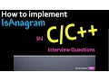 Interview Questions - How to implement IsAnagram