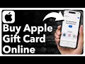 How To Buy Apple Gift Card Online