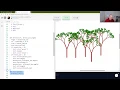 Fractal Trees a whole Forrest of them with Python Turtle