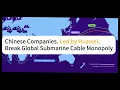 Lagu Chinese Companies, Led by Huawei, Break Global Submarine Cable Monopoly