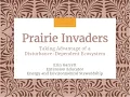 Prairie Invaders Taking Advantage of a Disturbance-Dependent Ecosystem