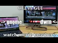 CLI vs GUI - Linux user movie sync setup showcase
