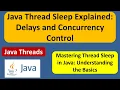 Java Thread Sleep Explained Delays and Concurrency Control Thread sleep in Java Java Threads