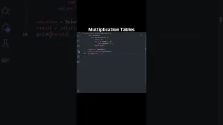 Multiplication Table Generator in Python