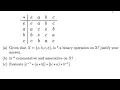Binary Operations Worked Example