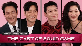 Download The Squid Game Cast Reveals All Including Origin of The Red Light, Green Light Doll | Tonight Show MP3