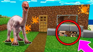 TROLLÉ y ME ESCONDÍ del MONSTRUO TALASOFOBIA 😂 Bebe Noob en MINECRAFT