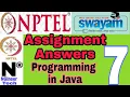 Programming in java week 7 assignment 7 answers Nptel