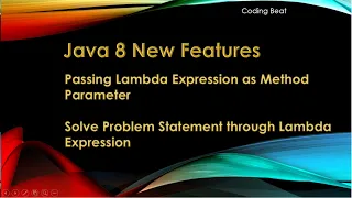 Java 8 New Features Tutorials - 06 Lambda Expression as Method Parameter resolve Problem Statement