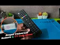 Acoyer Universal Remote Unboxing Code Sheet