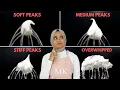 How to whip egg whites to SOFT MEDIUM STIFF peaks