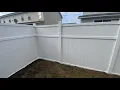Freedom Vinyl fence from Lowe s finished