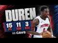 Jalen Duren 15 pts 11 rebs 3 blks vs Cavs 2026 PO G6