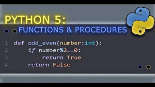 Functions Procedures Python Basics 5