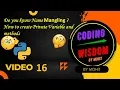 Private Method and Private Variable in Python Name Mangling in Python in Hindi 16