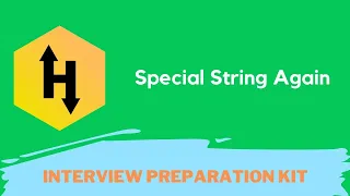 HackerRank Special String Again problem solution in Python programming Interview Preparation Kit