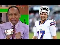 FIRST TAKE Josh Allen is best QB in Football - Stephen A BOLD Predictions for Bills vs Panthers