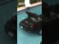 Car plunges into backyard swimming pool