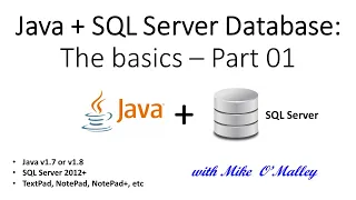 Java SQL Server Database - Console App basics