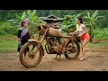 Download Lagu The Genius Girl Bought the Old Woman's Motorbike to Repair and Restore it for Family Use.