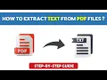 How to Extract Text from PDF Files in Bulk Guide 2026