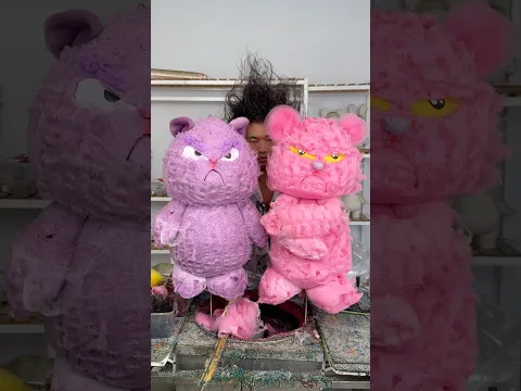 Cotton candy making practice