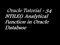 NTILE Analytical Function in Oracle Database