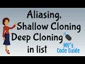 20 List Datatype Part3 - Aliasing Shallow Cloning and Deep Cloning
